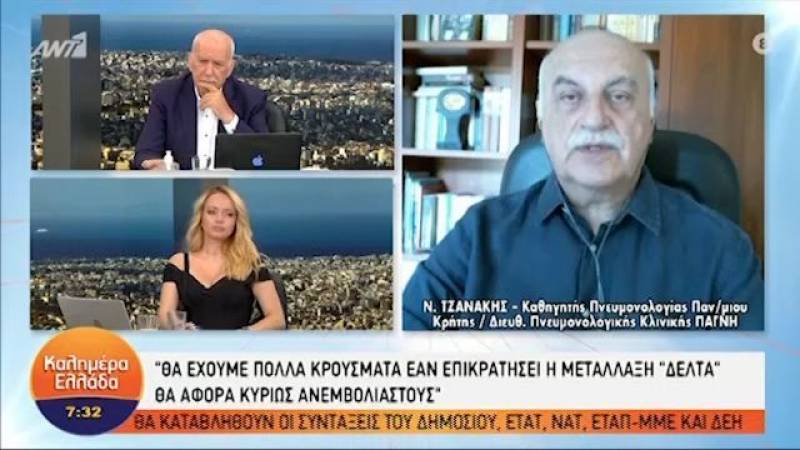 Τζανάκης για μετάλλαξη Δέλτα: Μεταδίδεται ακαριαία (Βίντεο)