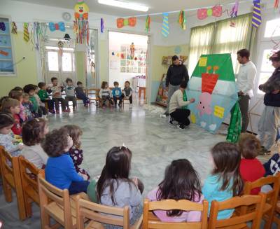 Μάθημα για τον χαρταετό στον “Παπαδοπούλειο” Παιδικό Σταθμό