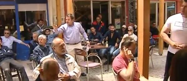 Γιαούρτωσαν βουλευτές του ΣΥΡΙΖΑ στην Κρήτη (βίντεο)