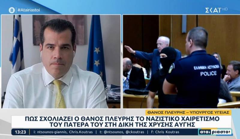 Θάνος Πλεύρης για τον ναζιστικό χαιρετισμό του πατέρα του: Αποκτήνωση ότι το έκανε μπροστά στη Μάγδα Φύσσα (Βίντεο)