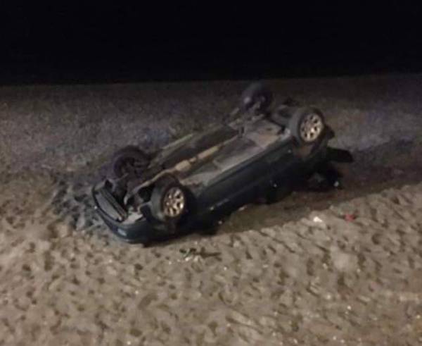 Τρομερό τροχαίο στην Καλαμάτα: Αυτοκίνητο κατέληξε στην αμμουδιά!