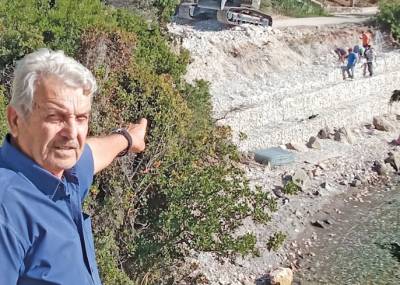 Επισκευή του δρόμου προς λιμάνι Καρδαμύλης