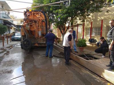 Καθαρισμός των φρεατίων στα σχολεία των Γαργαλιάνων
