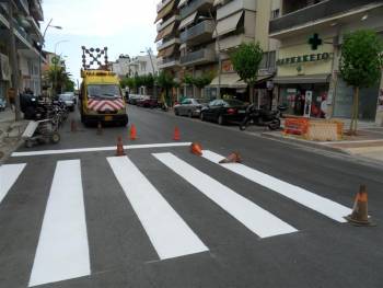 Διαγραμμίσεις στο Δήμο Καλαμάτας