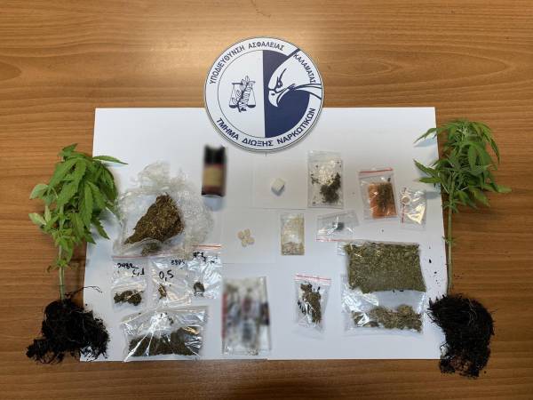 Συλλήψεις για ναρκωτικά στο δάσος Ελαίας
