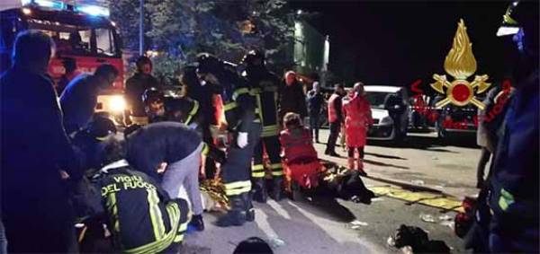 Ιταλία: Έξι νεκροί και δεκάδες τραυματίες από πανικό που προκλήθηκε σε ντισκοτέκ κοντά στην Ανκόνα
