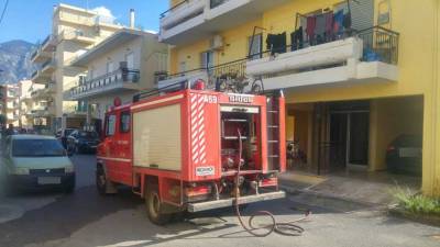 Φωτιά σε διαμέρισμα στην Καλαμάτα