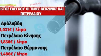 Βενζίνη: Στα 2,5 ευρώ το λίτρο μέχρι το τέλος της εβδομάδας (Βίντεο)