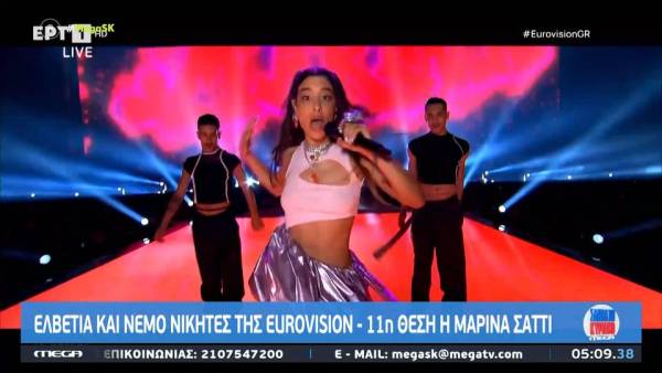 Eurovision 2024: Νικήτρια η Ελβετία - Η Ελλάδα στην 11η θέση και η Κύπρος στη 15η (βίντεο)