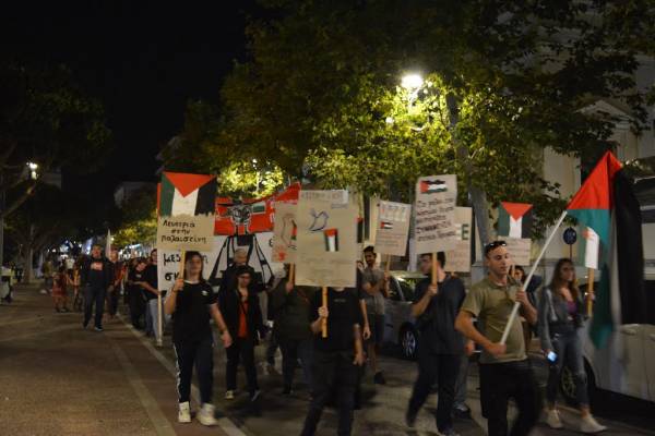 Συγκέντρωση αλληλεγγύης για Παλαιστίνιους στην Καλαμάτα
