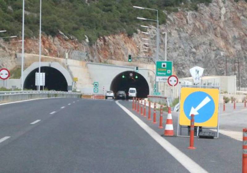 Αυτοκινητόδρομος Κόρινθος - Τρίπολη – Καλαμάτα: Κυκλοφοριακές ρυθμίσεις στη σήραγγα της Στέρνας