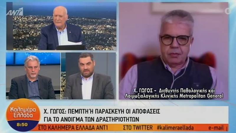 Γώγος για lockdown: Ίσως και την Πέμπτη οι αποφάσεις για κάποια άρση μέτρων (Βίντεο)