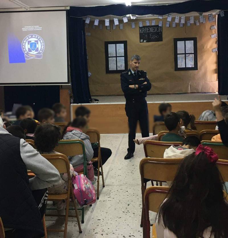 Ομιλία για την οδική ασφάλεια στο 14ο Δημοτικό Καλαμάτας