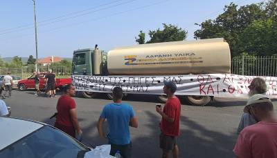 Διαμαρτυρία για το νερό στο Χανδρινού