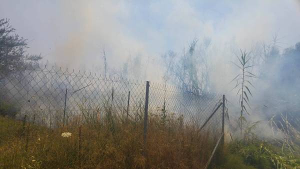 Φωτιά σε αγροτική έκταση στο Ασπρόχωμα (βίντεο)
