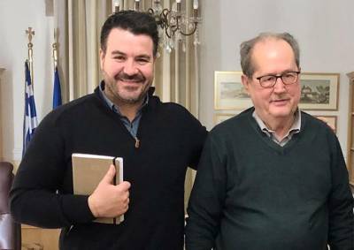 Συνάντηση του υποψηφίου δημάρχου Καλαμάτας Παν. Χειλά με τον Νίκα