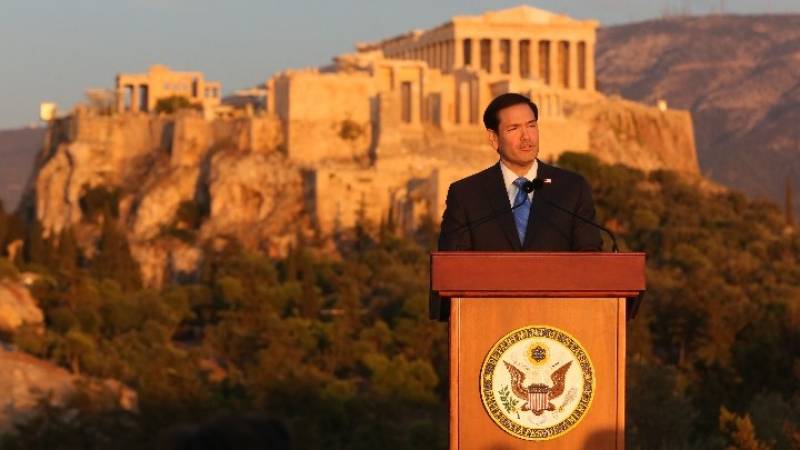 Μάρκο Ρούμπιο: Η ελληνική επιρροή είναι κυριολεκτικά χαραγμένη στην αρχιτεκτονική των αμερικανικών θεσμών (Βίντεο)