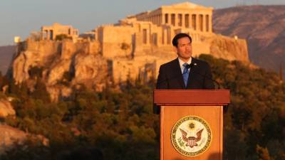Μάρκο Ρούμπιο: Η ελληνική επιρροή είναι κυριολεκτικά χαραγμένη στην αρχιτεκτονική των αμερικανικών θεσμών (Βίντεο)