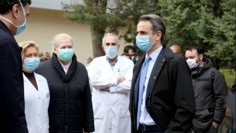Επίσκεψη του Κυρ. Μητσοτάκη στο νοσοκομείο «Σωτηρία»