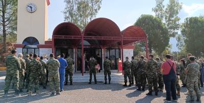 Αγιασμός για το άνοιγμα του στρατοπέδου Καλαμάτας