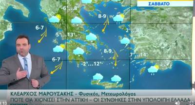 Κακοκαιρία Κάρμελ - Έρχονται καταιγίδες και χιόνια