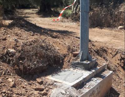 Ηλεκτροφωτισμός κόμβων στην Κυπαρισσία