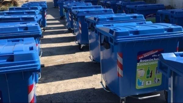 Πάνω από 5.300 καινούργια δοχεία απορριμμάτων στον δήμο Αθηναίων