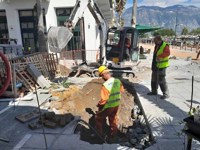 Καλαμάτα: Εργασίες υπογειοποίησης ηλεκτρικού δικτύου στην Παραλία