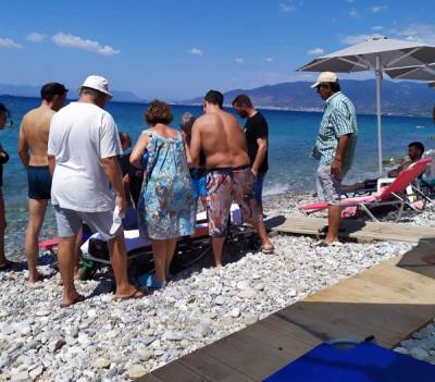Κινδύνευσε λουόμενος στη Μικρή Μαντίνεια