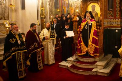 Καλαμάτα: Ο εσπερινός των Χριστουγέννων στον ναό της Υπαπαντής