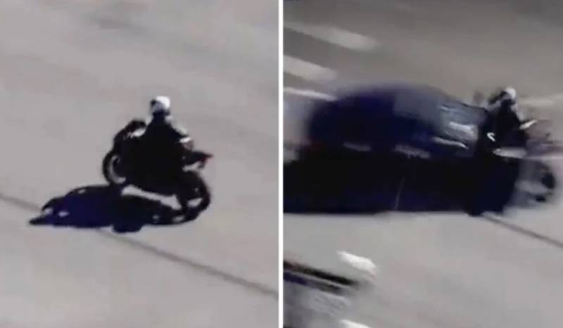 Κινηματογραφική καταδίωξη στο Λος Άντζελες: Οδηγός μηχανής καρφώνεται με ιλιγγιώδη ταχύτητα σε αυτοκίνητο και σκοτώνεται επί τόπου (Βίντεο)