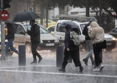 Ισχυρές βροχές και καταιγίδες σήμερα