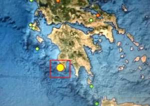 Σεισμός 4,4 Ρίχτερ ανοιχτά της Μεθώνης