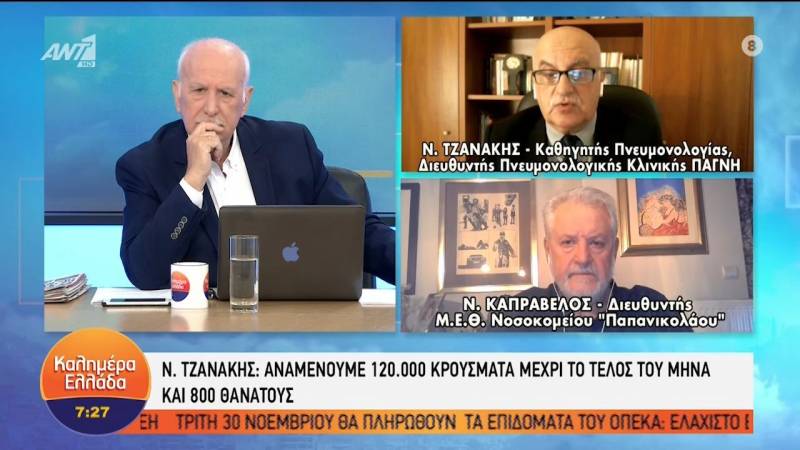 Τζανάκης: Η κορύφωση του κύματος της πανδημίας θα έρθει τον Δεκέμβριο (Βίντεο)