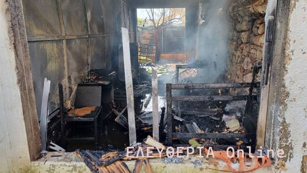 Καλαμάτα: Πυρκαγιά σε διαμέρισμα στη Ράχη (φωτογραφίες)