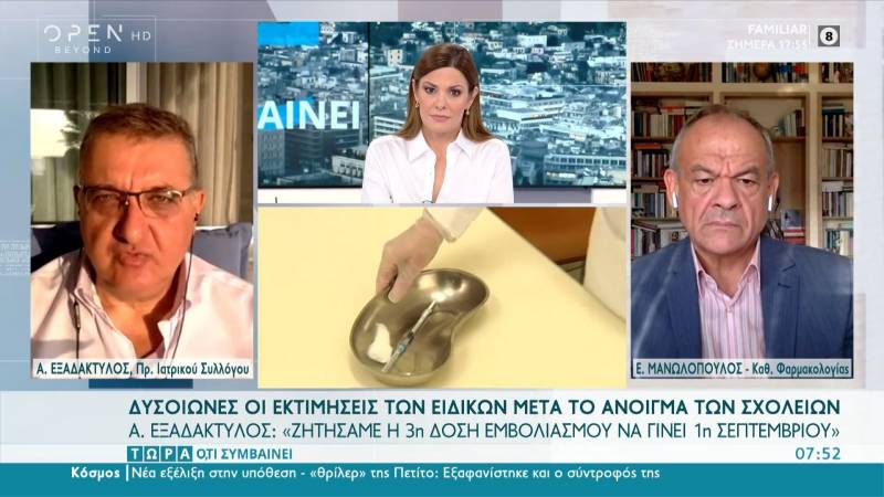 Εξαδάκτυλος: Όλοι θα χρειαστούμε τρίτη δόση του εμβολίου μετά από 6-8 μήνες (Βίντεο)