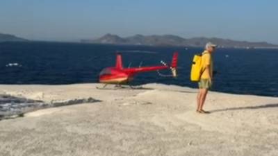 Μήλος: Εισαγγελική παρέμβαση για την προσγείωση ελικοπτέρου στο Σαρακήνικο (βίντεο)
