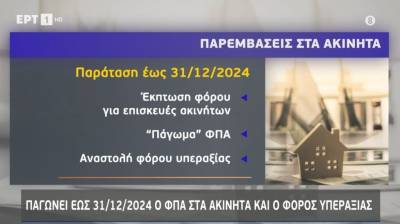 &quot;Παράθυρο&quot; για μειώσεις στις αντικειμενικές αξίες ακινήτων (Βίντεο)