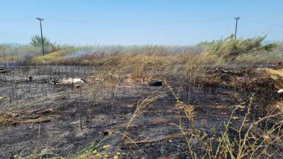 Μεσσηνία: Πυρκαγιά στον καταυλισμό των Ρομά στη Μπιρμπίτα (βίντεο-φωτογραφίες)