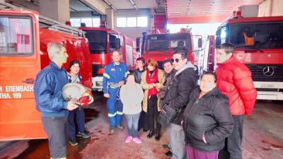 Επίσκεψη του ΚΕΦΙΑΠ στην Πυροσβεστική Υπηρεσία Καλαμάτας