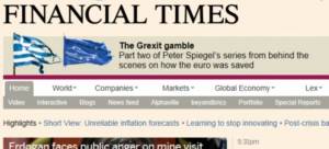 Financial Times: Το μυστικό «Σχέδιο Ζ» για έξοδο της Ελλάδας από το ευρώ