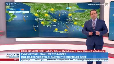 Καιρός 18/07/2023: Δύσκολη μέρα και σήμερα (βίντεο)