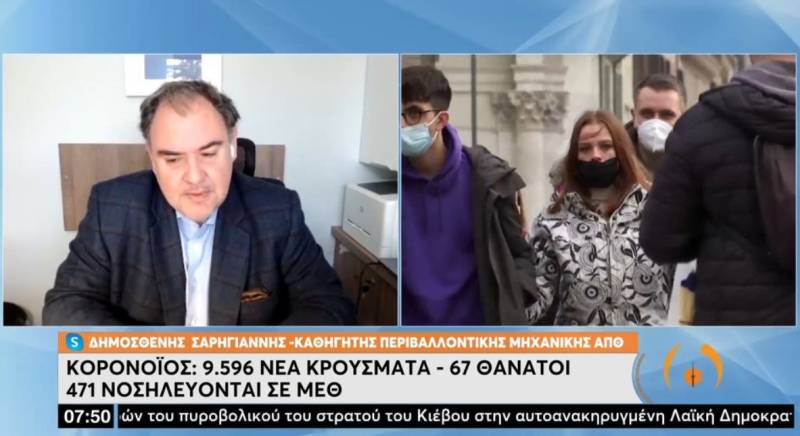 Σαρηγιάννης: Κοντά στο Πάσχα θα πέσουν τα κρούσματα στις 2.000 (Βίντεο)