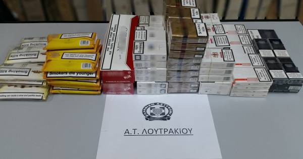 Σύλληψη 28χρονου για λαθραία τσιγάρα και καπνό στο Λουτράκι