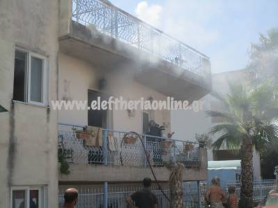 Φωτιά σε σπίτι στην Καλαμάτα (Βίντεο)