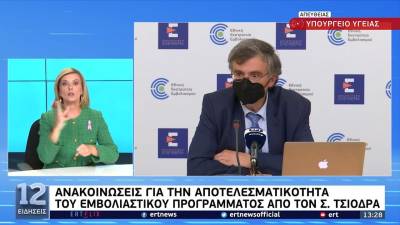 Τσιόδρας: Με τους εμβολιασμούς έχουμε αποφύγει 8.400 θανάτους και 5.560 νοσηλείες στις ΜΕΘ (Βίντεο)