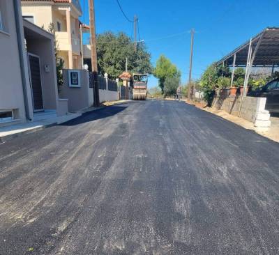 Εργασίες οδοποιίας στους Γαργαλιάνους