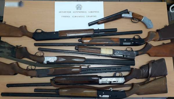 Σύλληψη 36χρονου για παράνομη κατοχή κυνηγετικών όπλων σε χωριό της Μάνης