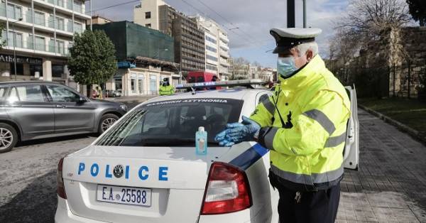 Συλλήψεις και πρόστιμα κατά τη διάρκεια ελέγχων για τα μέτρα αποφυγής της διάδοσης του κορονοϊού, χθες Κυριακή