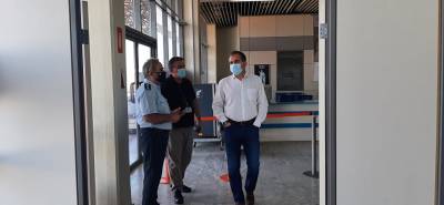 Επίσκεψη Βασιλόπουλου στο αεροδρόμιο Καλαμάτας
